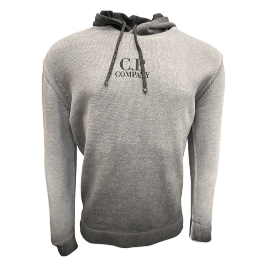 UNIT Hamburg - C.P. Company, Chenille Hoodie, handspray, grau schwarz - C.P. Company