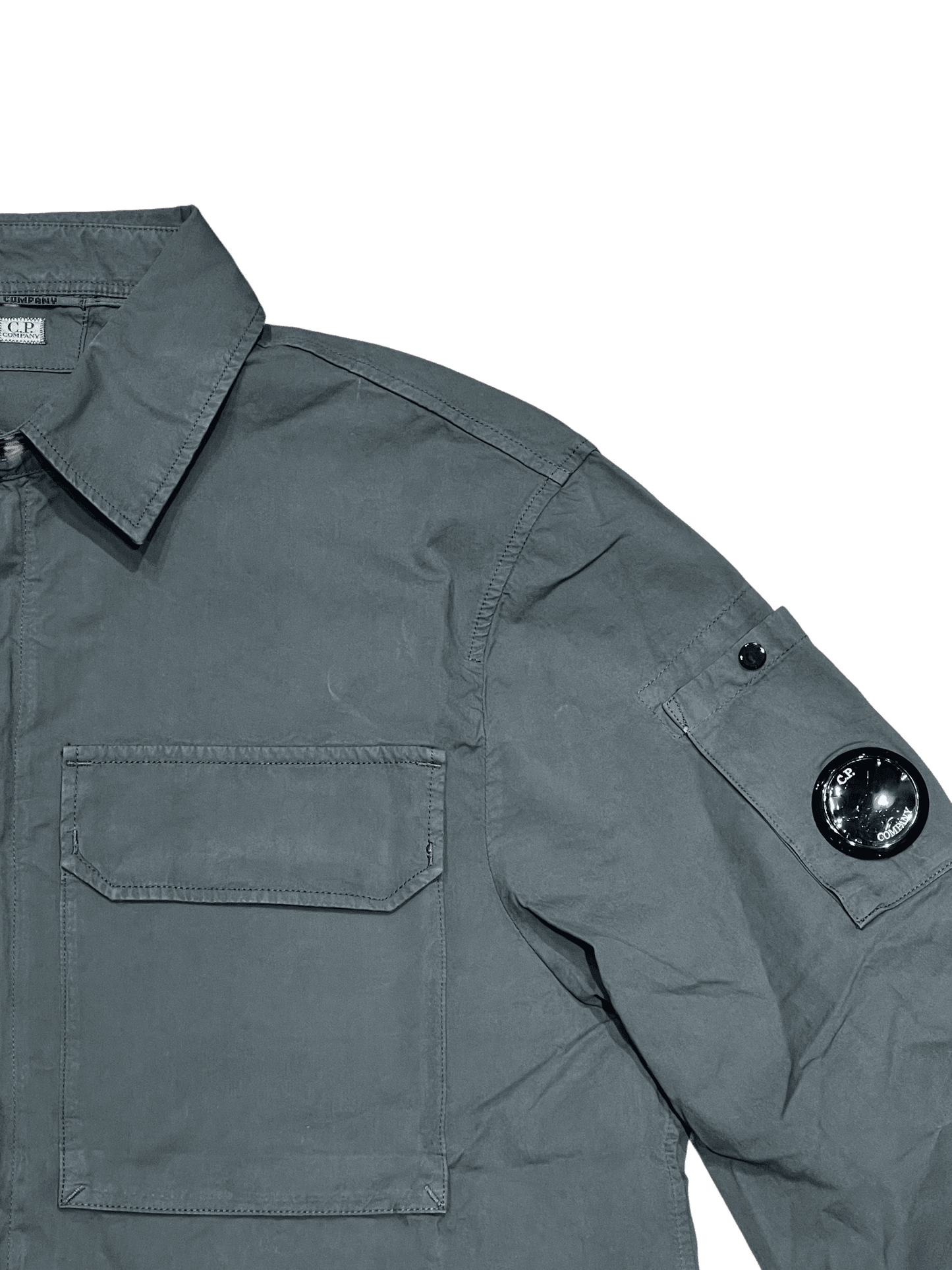 UNIT Hamburg - C.P. Company, Chrome‑R Overshirt, Gunmetal grau - C.P. Company