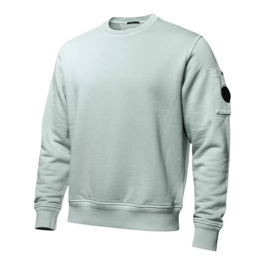 UNIT Hamburg - C.P. Company Diagonal Crew Neck Resist Dyed Sweat, mint - C.P. Company