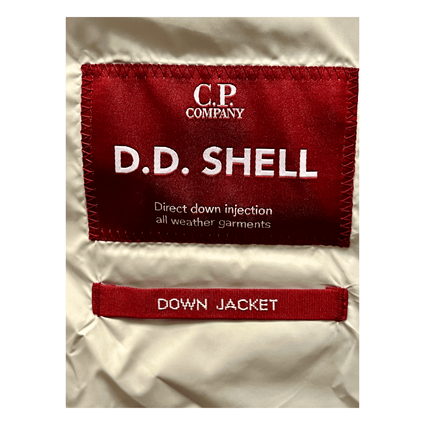 UNIT Hamburg - C.P. Company, Goggle Daunenjacke, DD Shell, broken white - C.P. Company