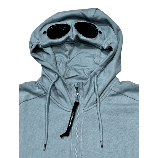 UNIT Hamburg - C.P. Company Goggle Jacket – Diagonal Fleece silver blue - C.P. Company