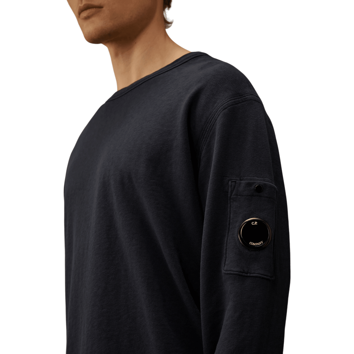 UNIT Hamburg - C.P. Company, Malfilè Fleece, Crew Neck, Midnight Navy - C.P. Company