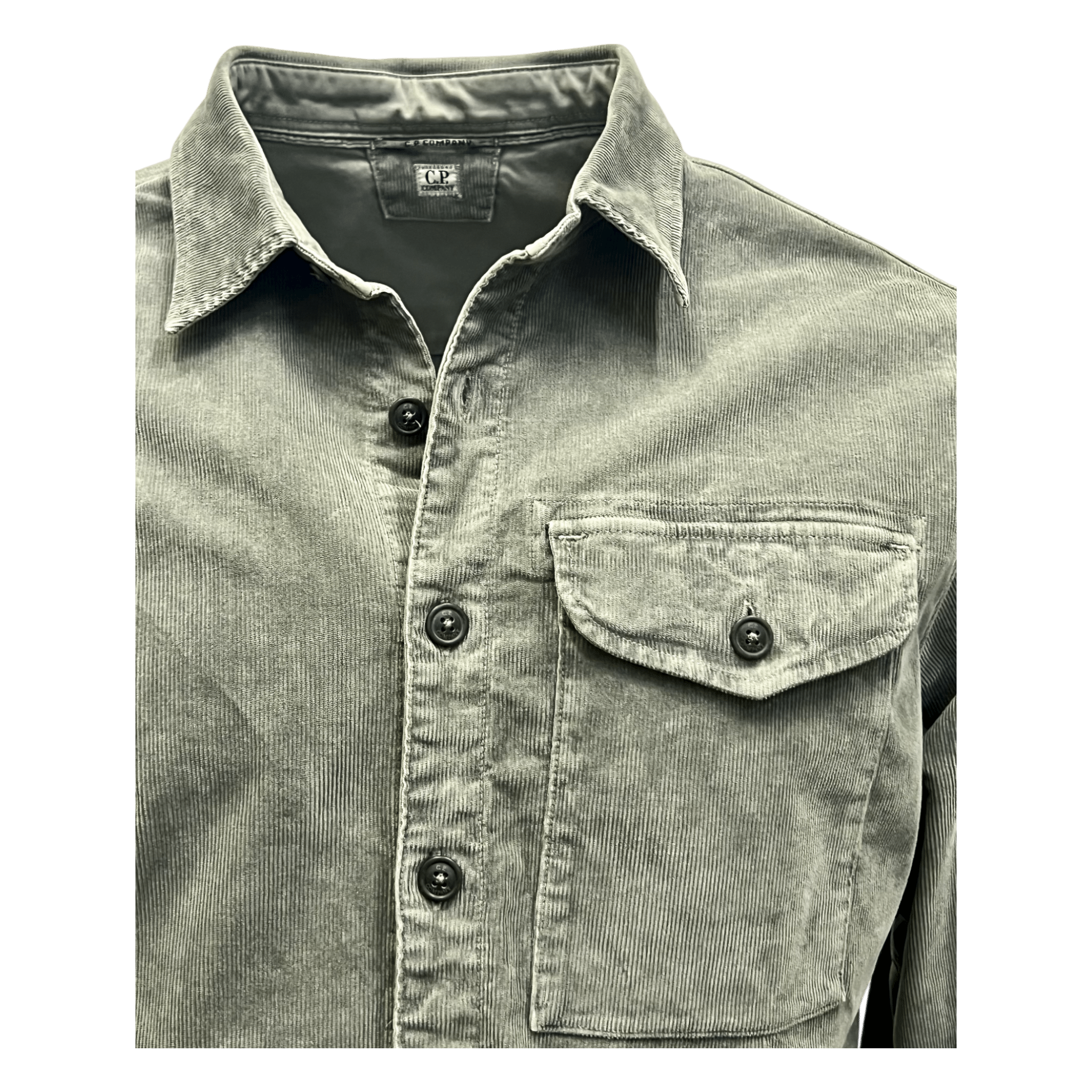 UNIT Hamburg - C.P. Company, OVERSHIRT CORDUROY, gunmetall - C.P. Company
