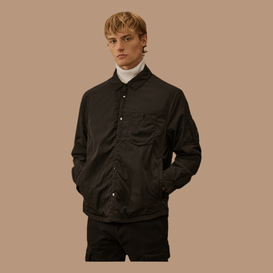 UNIT Hamburg - C.P. Company, Overshirt, padded chrome - R, schwarz - C.P. Company