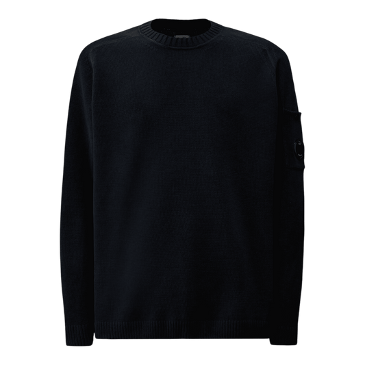 UNIT Hamburg - C.P. Company Pullover aus Baumwoll‑Chenille, midnight blu - C.P. Company