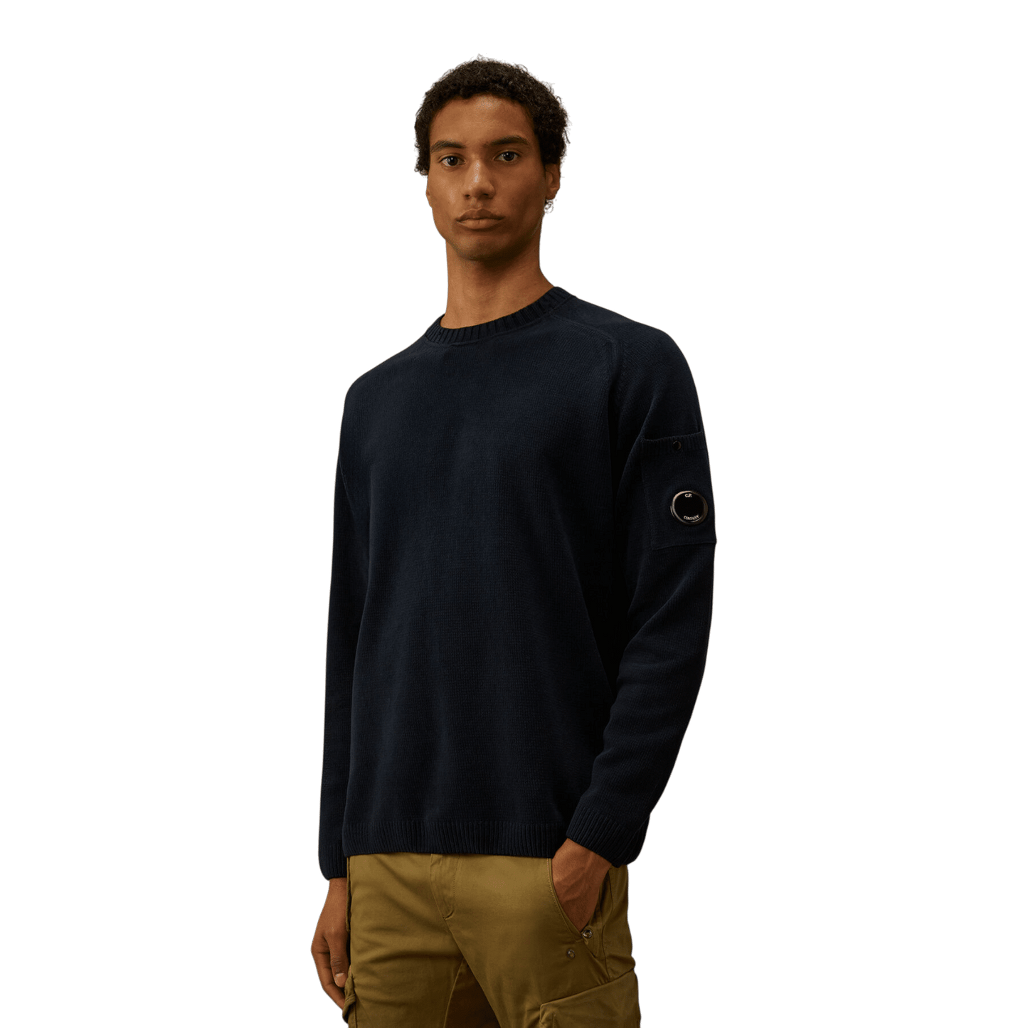 UNIT Hamburg - C.P. Company Pullover aus Baumwoll‑Chenille, midnight blu - C.P. Company