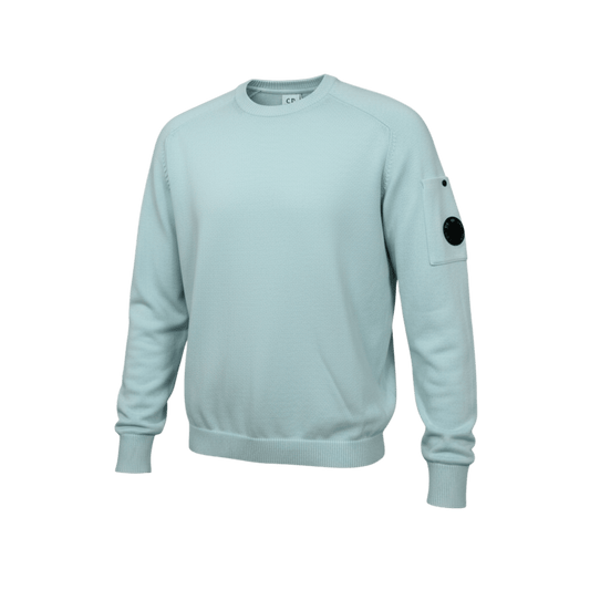 UNIT Hamburg - C.P. Company Pullover Baumwoll‑Krepp Misty Blue - C.P. Company