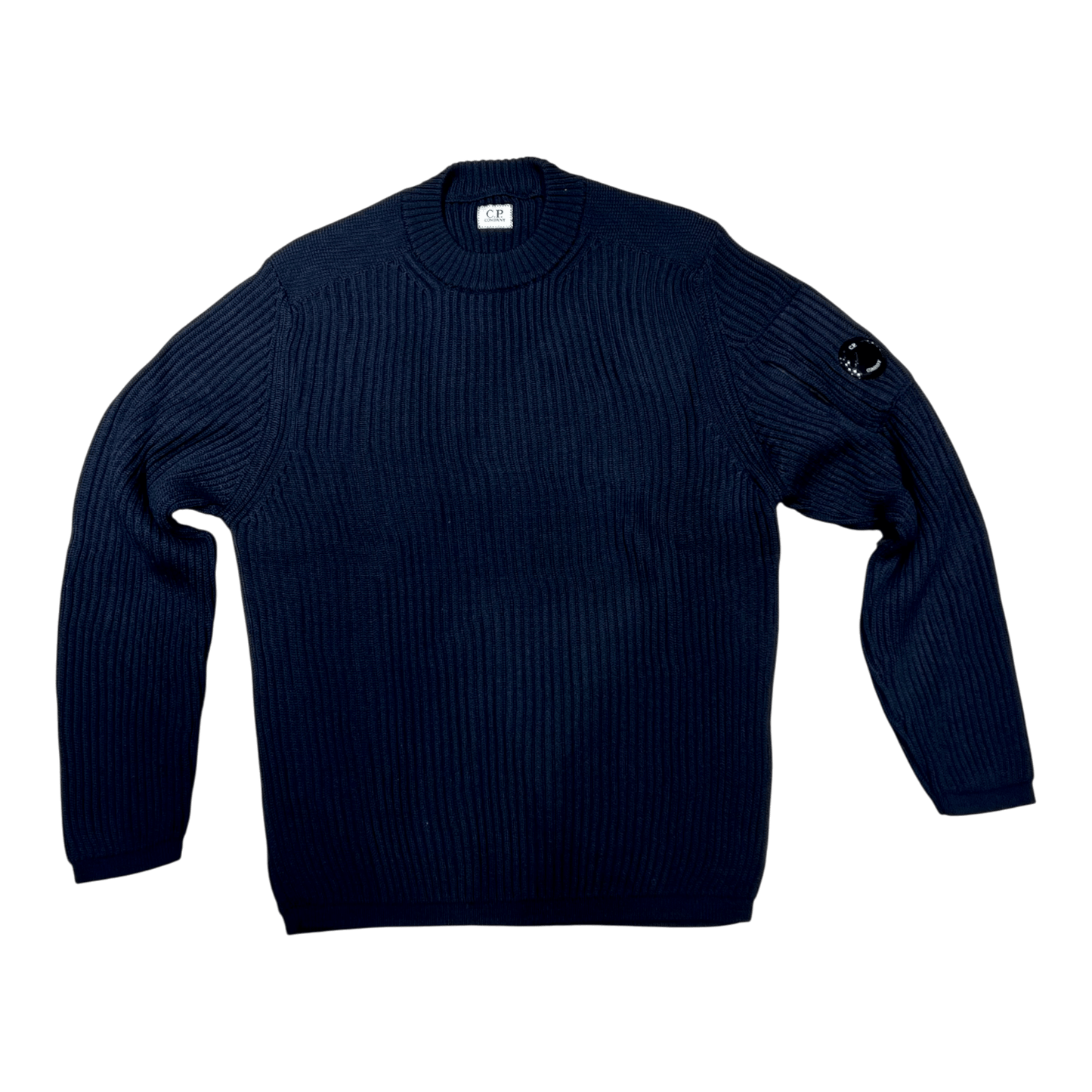 UNIT Hamburg - C.P. Company, Re - Wool Pullover – Merino Mix mit Lens Detail, navy - C.P. Company