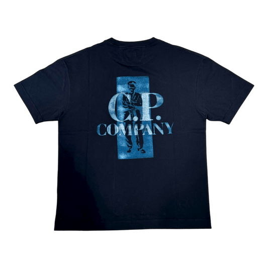 UNIT Hamburg - C.P. Company Sailor Logo T-Shirt – Printshirt Herren, navy - C.P. Company