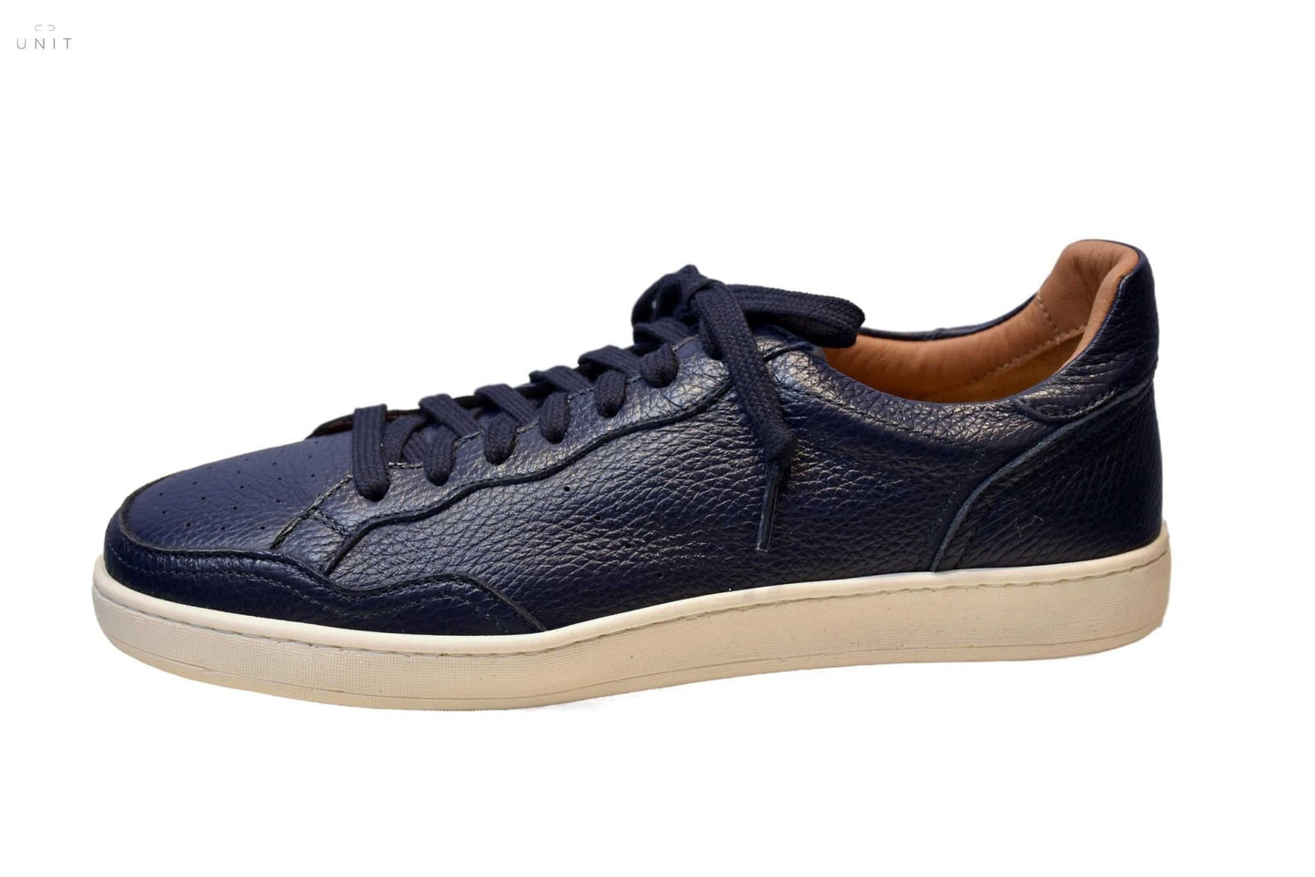 Elia Maurizi 1177 Sneaker aus Hirschleder Navy/White - UNIT Hamburg