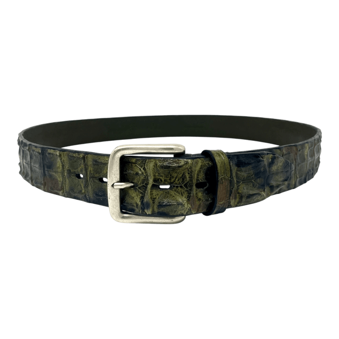 UNIT Hamburg - Fausto Colato, Croco Camouflage Gürtel, oliv - Fausto Colato