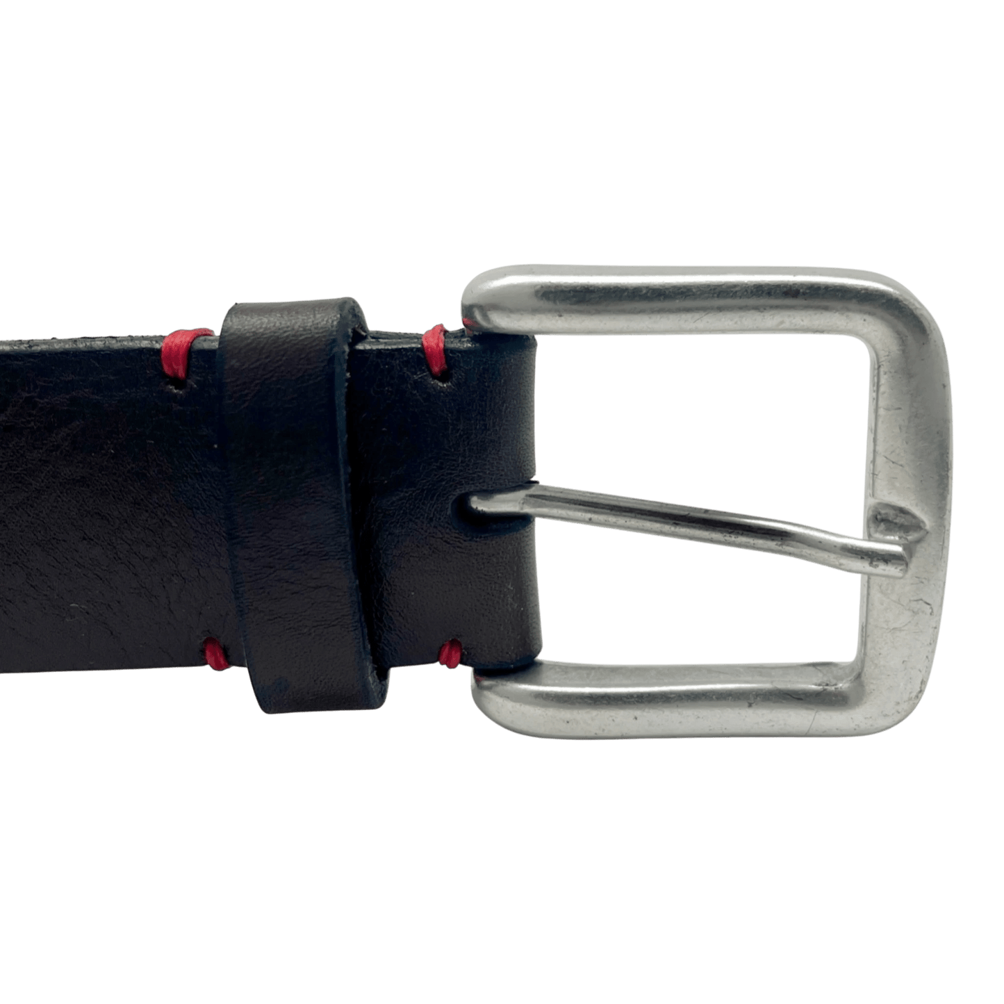 UNIT Hamburg - Fausto Colato, ceinture en cuir de veau, simple noir - Fausto Colato