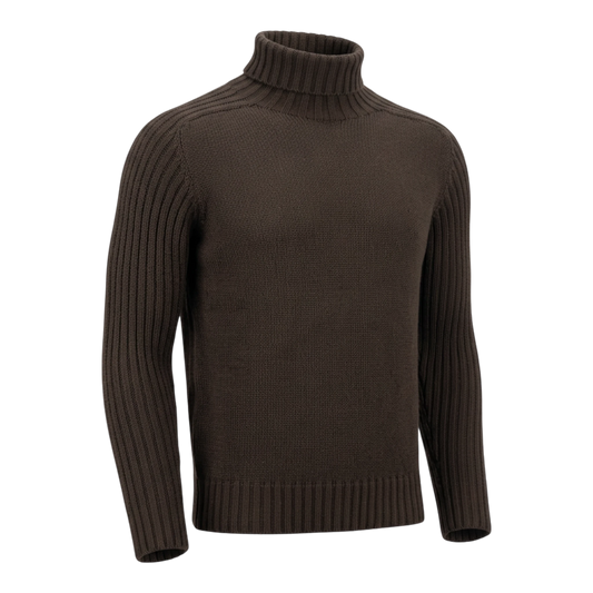 Gran Sasso, Rainwool turtleneck, espresso brown