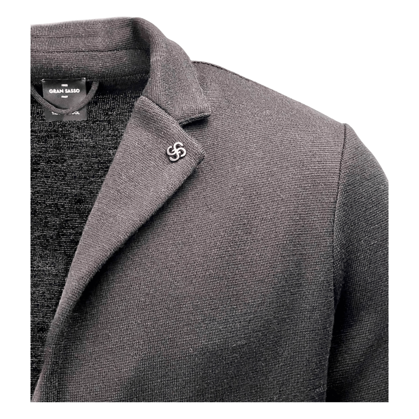 Gran Sasso, Athleisure Stricksakko/Strickjacke, schwarz - UNIT Hamburg