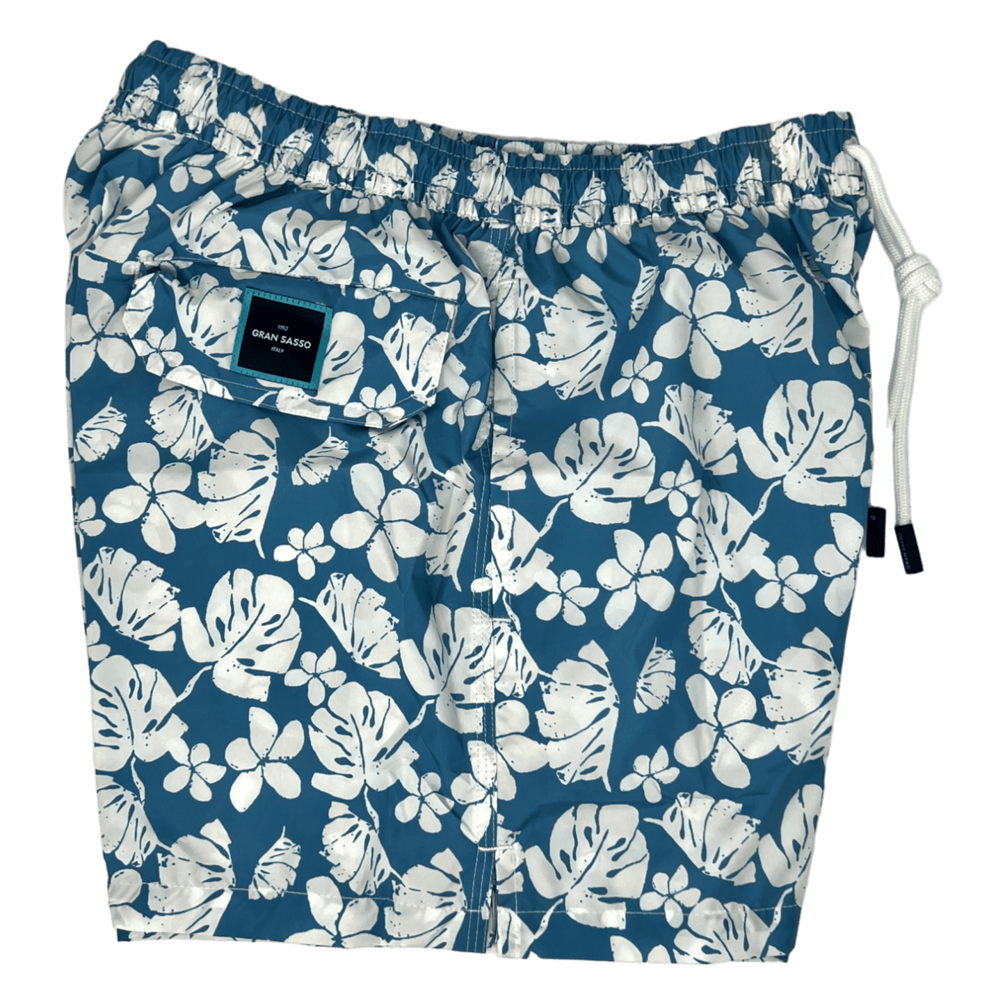 Gran Sasso, Beach Wear Blume, denim - UNIT Hamburg