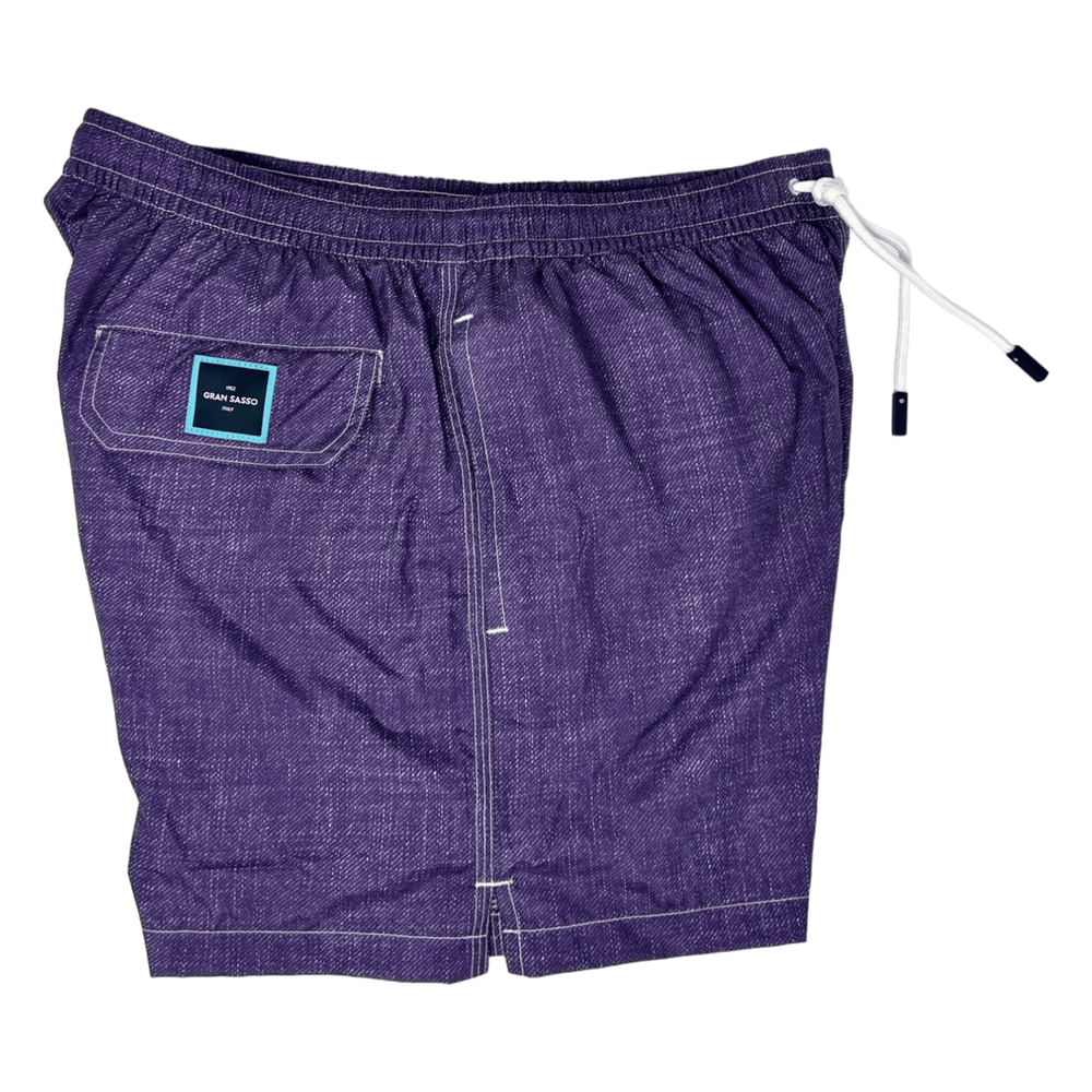 Gran Sasso, Beach Wear, einfarbig aubergine - UNIT Hamburg