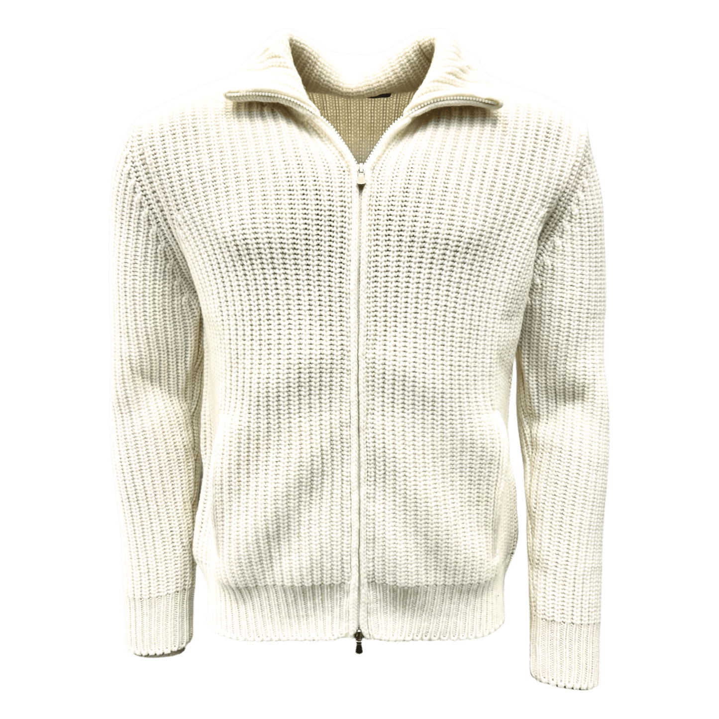 Gran Sasso, Cashmere, Strickjacke, Grobstrick, milchweiss - UNIT Hamburg