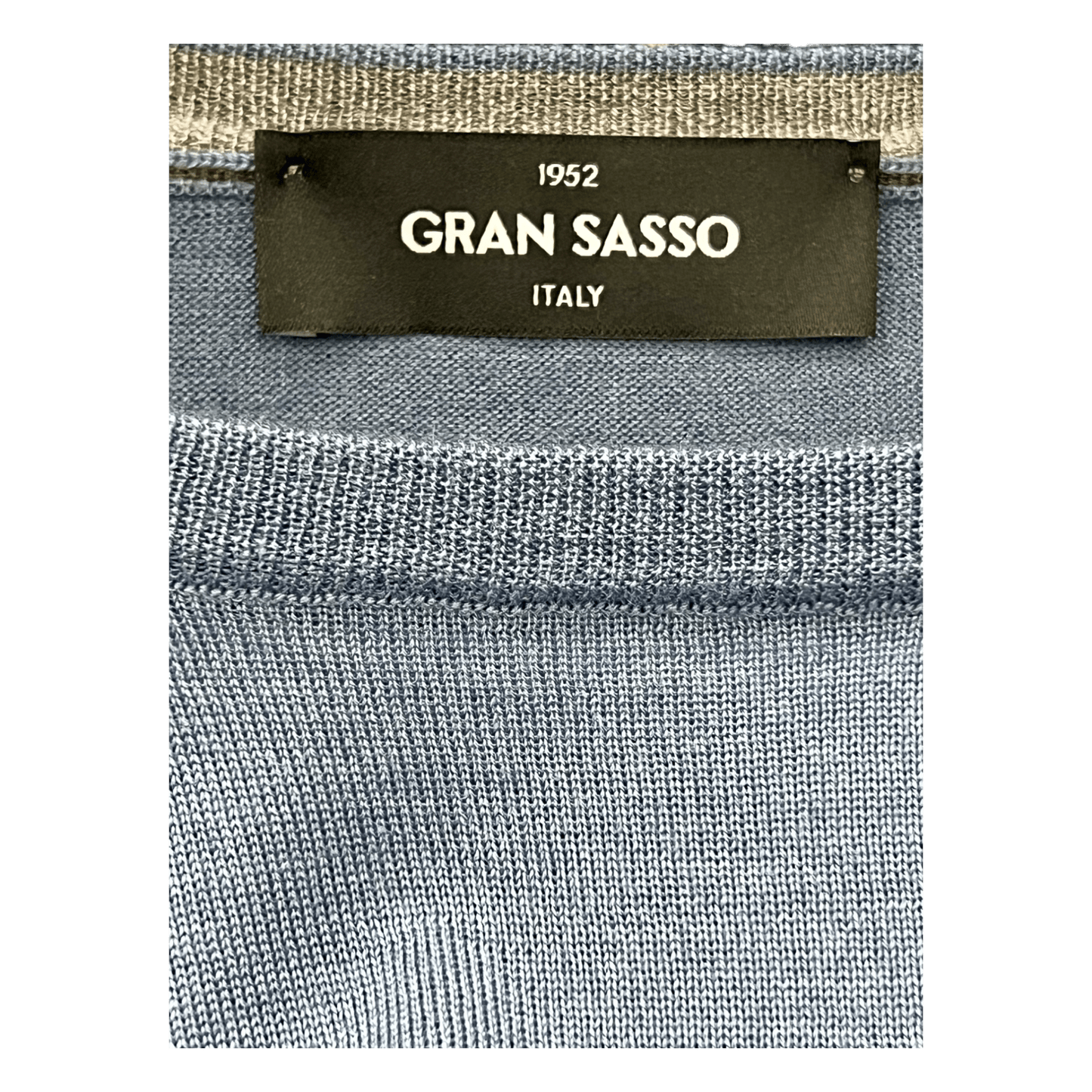 Gran Sasso, Cashmere/Seide, Rundhals, bleu - UNIT Hamburg