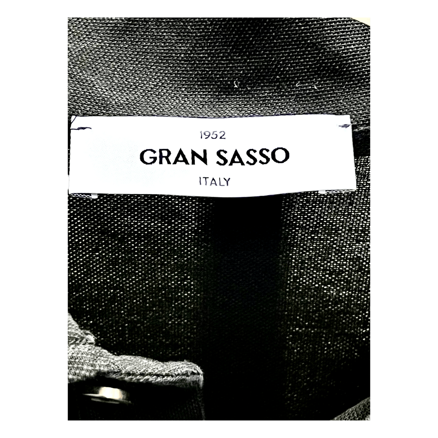 Gran Sasso, feines Pique Polo, schwarz - UNIT Hamburg