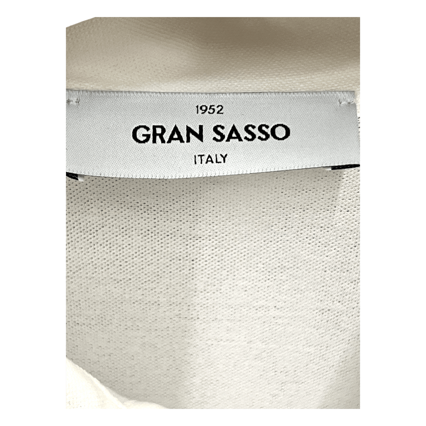 Gran Sasso, feines Pique Shirt, kalkweiß - UNIT Hamburg