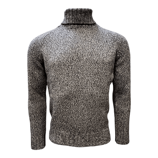 UNIT Hamburg - Gran Sasso, Kaschmir/Wolle, Rollkragen, Melange, schiefer - Gran Sasso