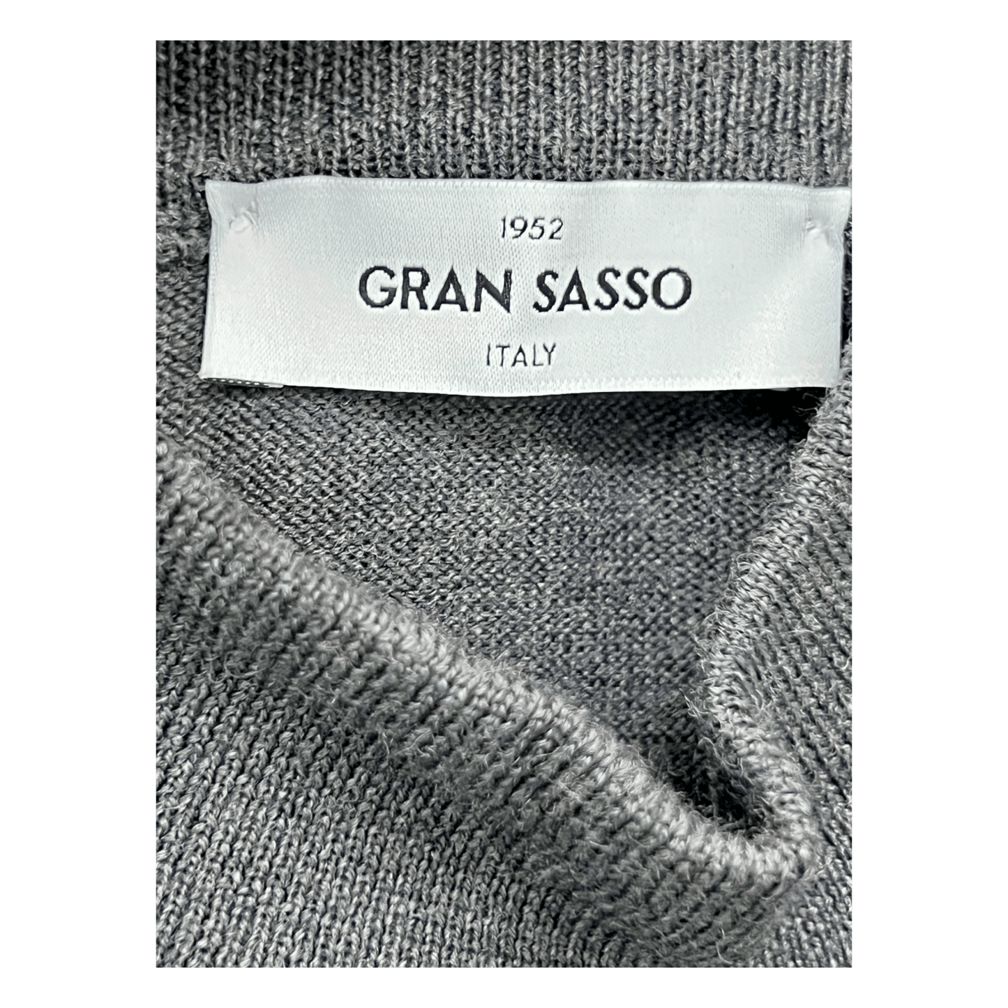 Gran Sasso, Merino Stehkragen, antrazit - UNIT Hamburg