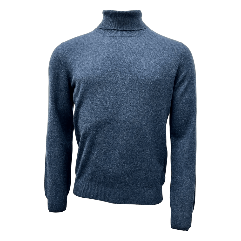 Gran Sasso, Merino/Cashmere, Rollkragen, atlantik blau - UNIT Hamburg