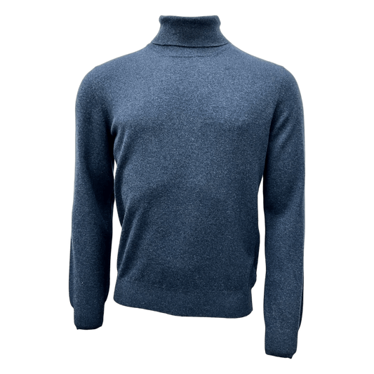 Gran Sasso, Merino/Cashmere, Rollkragen, atlantik blau - UNIT Hamburg