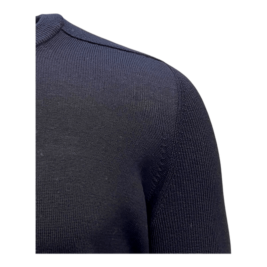 UNIT Hamburg - Gran Sasso, Rainwool, Feinstrick, Rundhals, navy - Gran Sasso