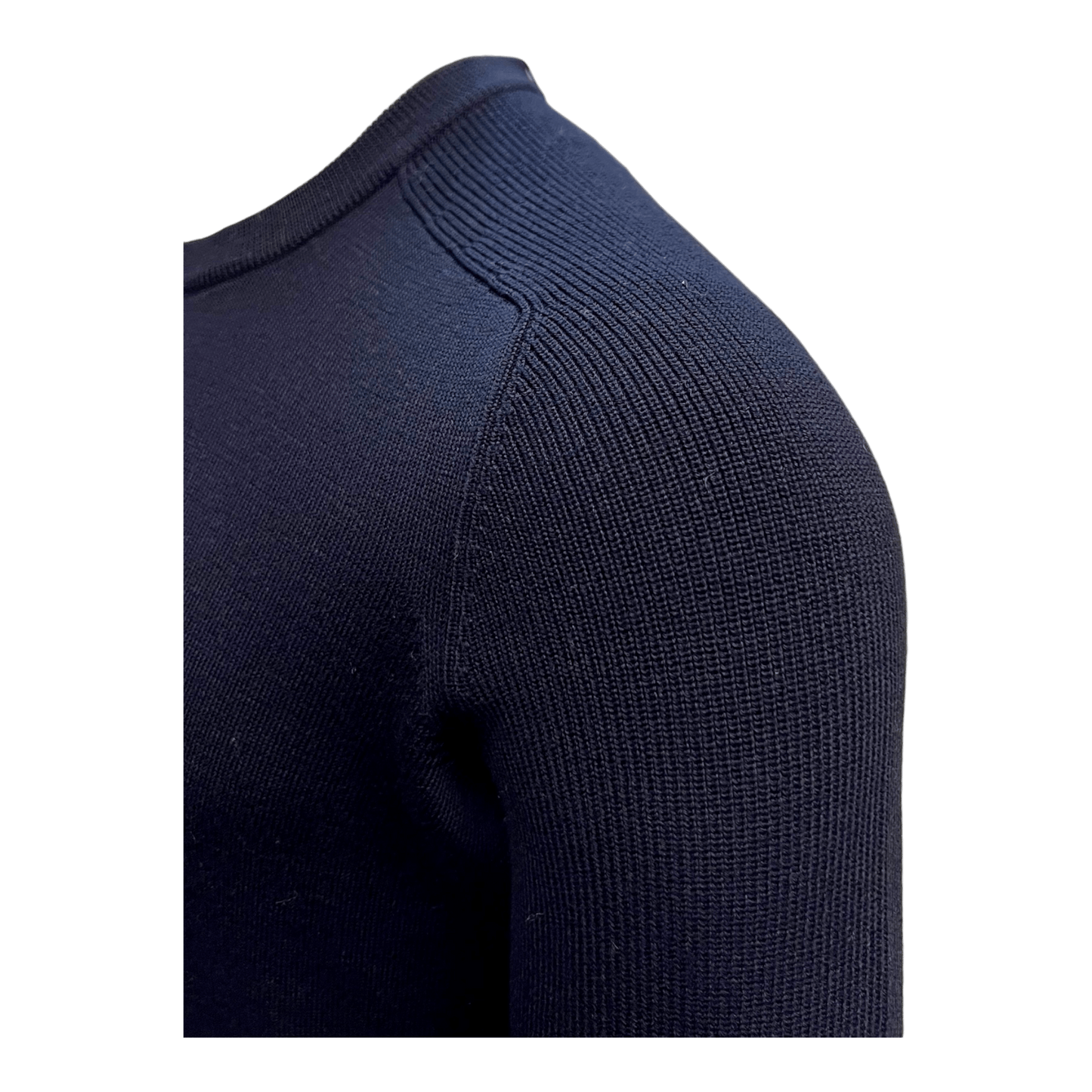 UNIT Hamburg - Gran Sasso, Rainwool, Feinstrick, Rundhals, navy - Gran Sasso