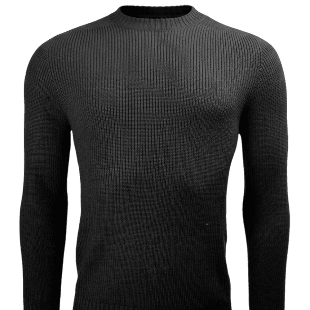 UNIT Hamburg - Gran Sasso, Rainwool Rundhals, schwarz - Gran Sasso