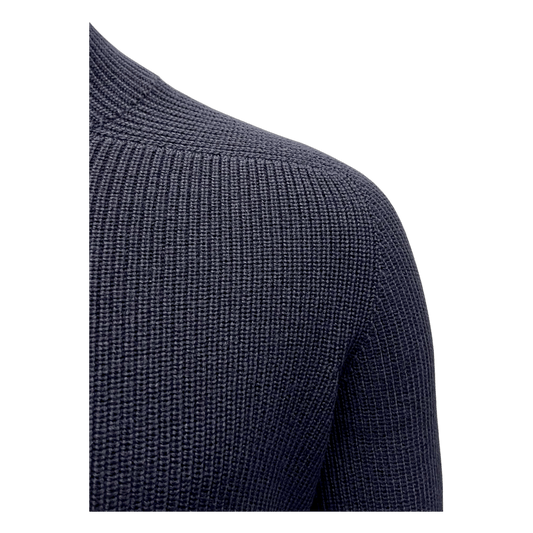 UNIT Hamburg - Gran Sasso, Rainwool Strickjacke, navy - Gran Sasso