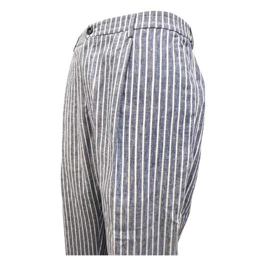 UNIT Hamburg - GTA il Pantalone, NEW PAUL Baumwolle mit Leinen, blau - GTA il Pantalone