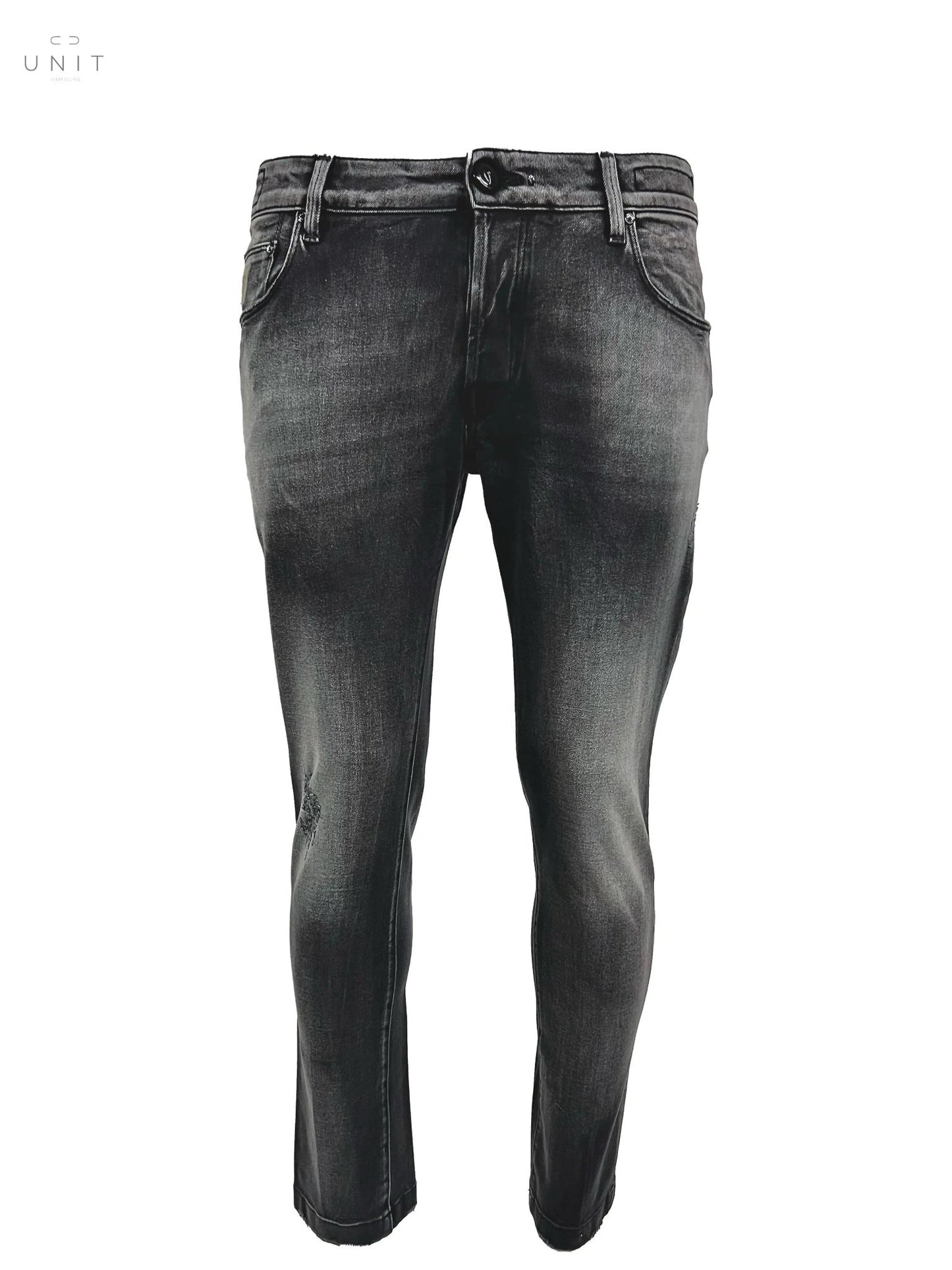 Handpicked, Orvieto Black label Jeans, distressed, black washed - UNIT Hamburg