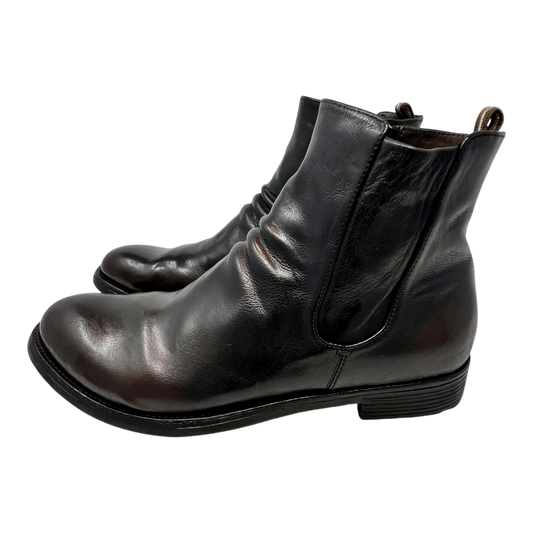 Officine Creative Chelsea Zip Boot Patina, schwarzbraun