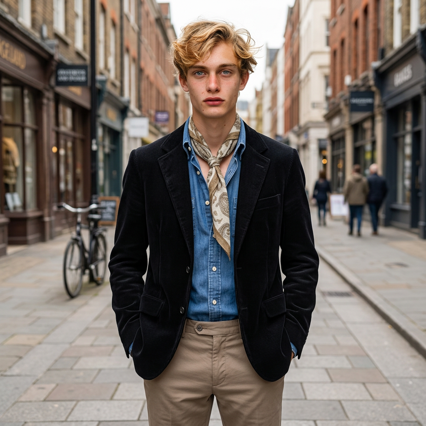 Sunspel Corduroy Blazer Navy | UNIT Hamburg