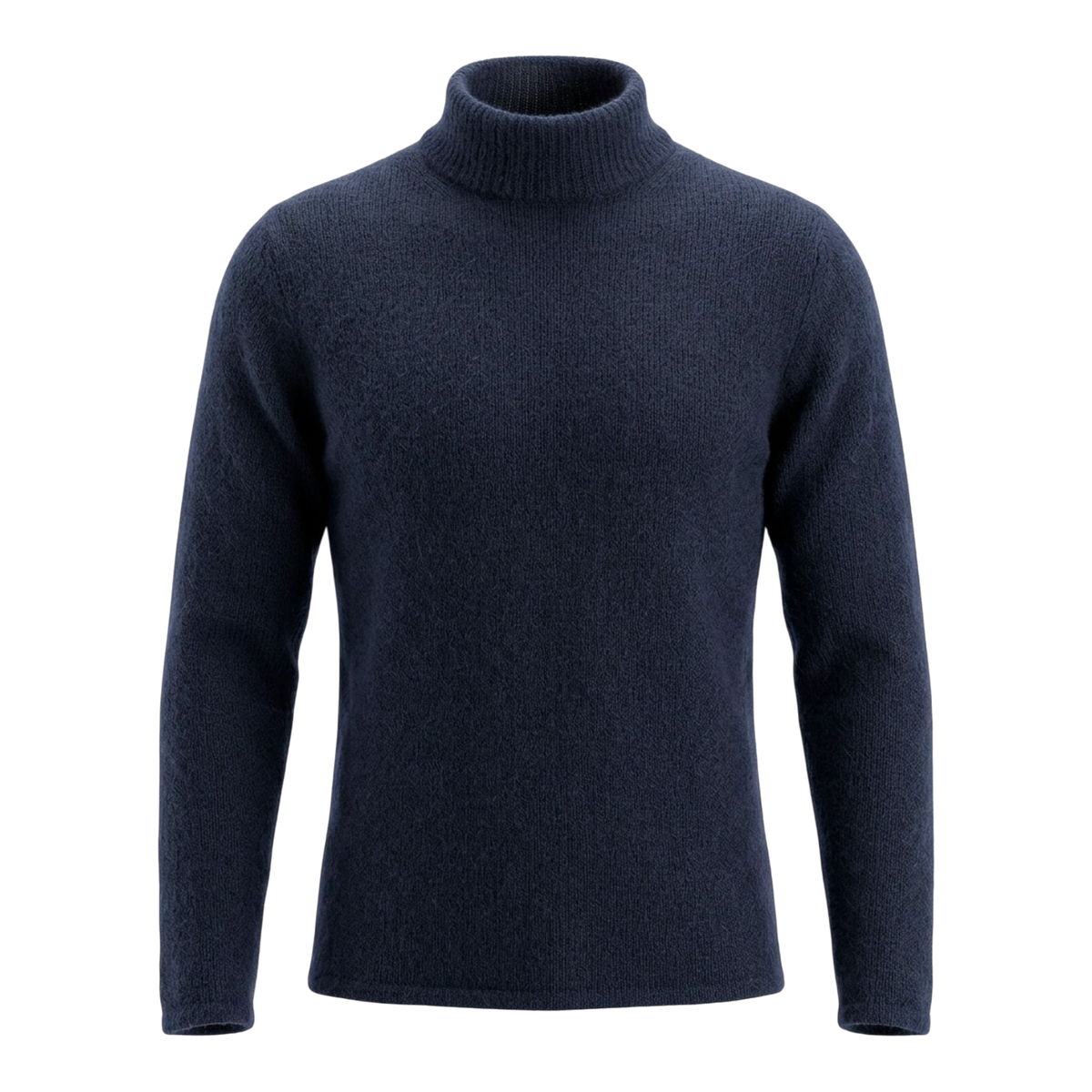 Roberto Collina, Merino / Baby Kamel, Stehkragen navy