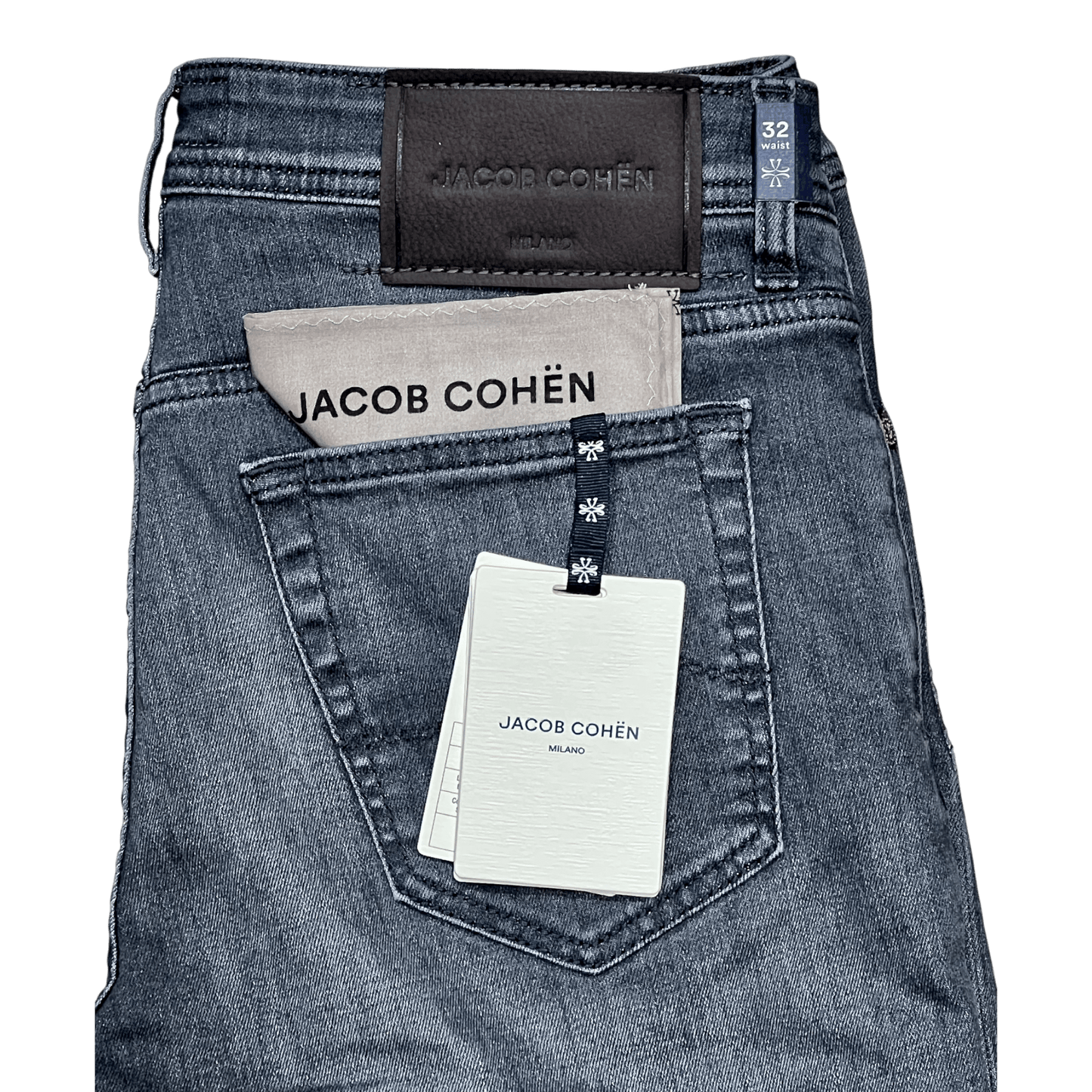 UNIT Hamburg - Jacob Cohën, Bard, grau, dark grey label - Jacob Cohën