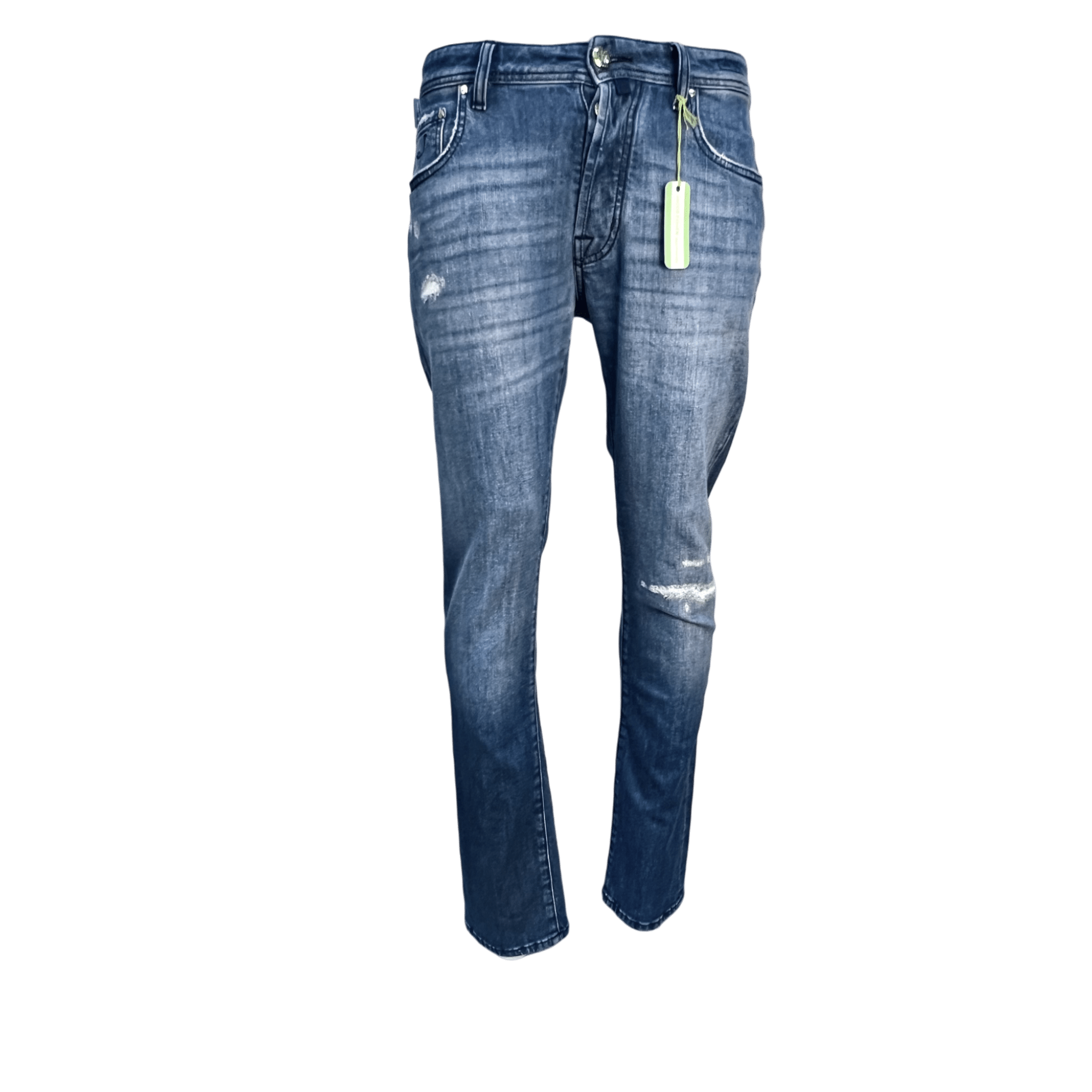 Jacob Cohen, BARD, étiquette blanc cassé, bleu clair vintage - UNIT Hamburg