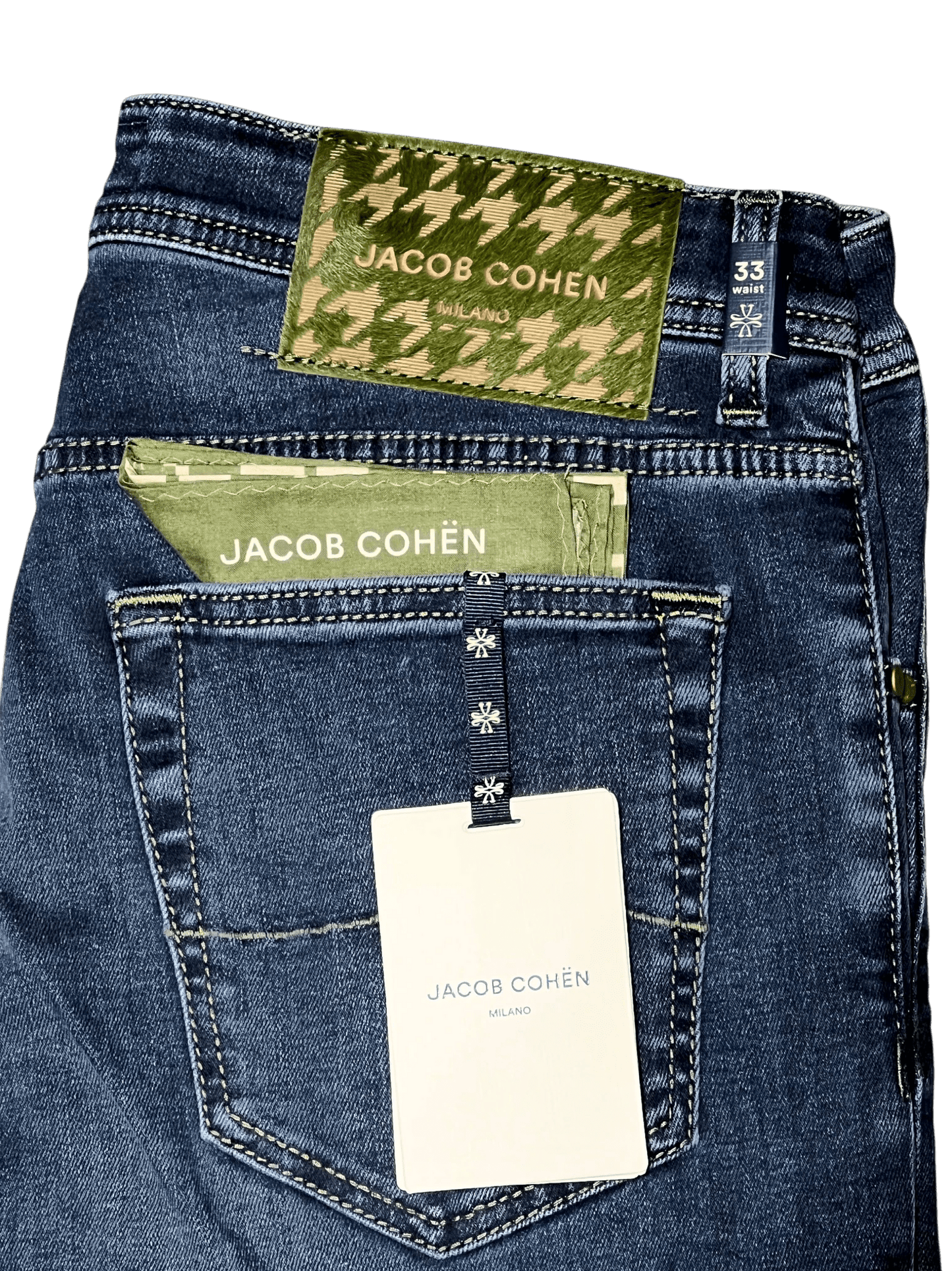UNIT Hamburg - Jacob Cohën, NICK SLIM, moss label, medium blue - Jacob Cohën