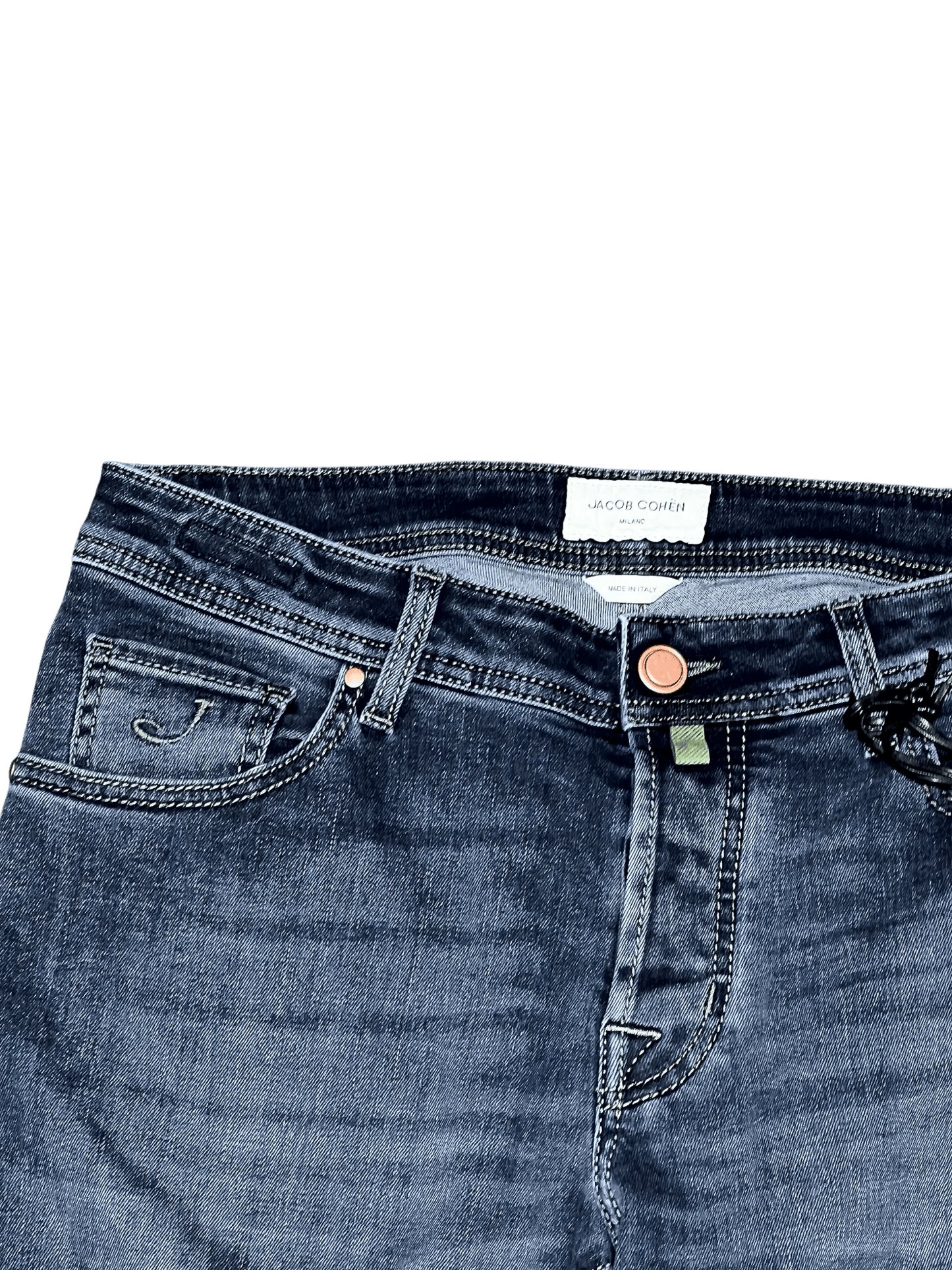 UNIT Hamburg - Jacob Cohën, NICK SLIM, moss label, medium blue - Jacob Cohën