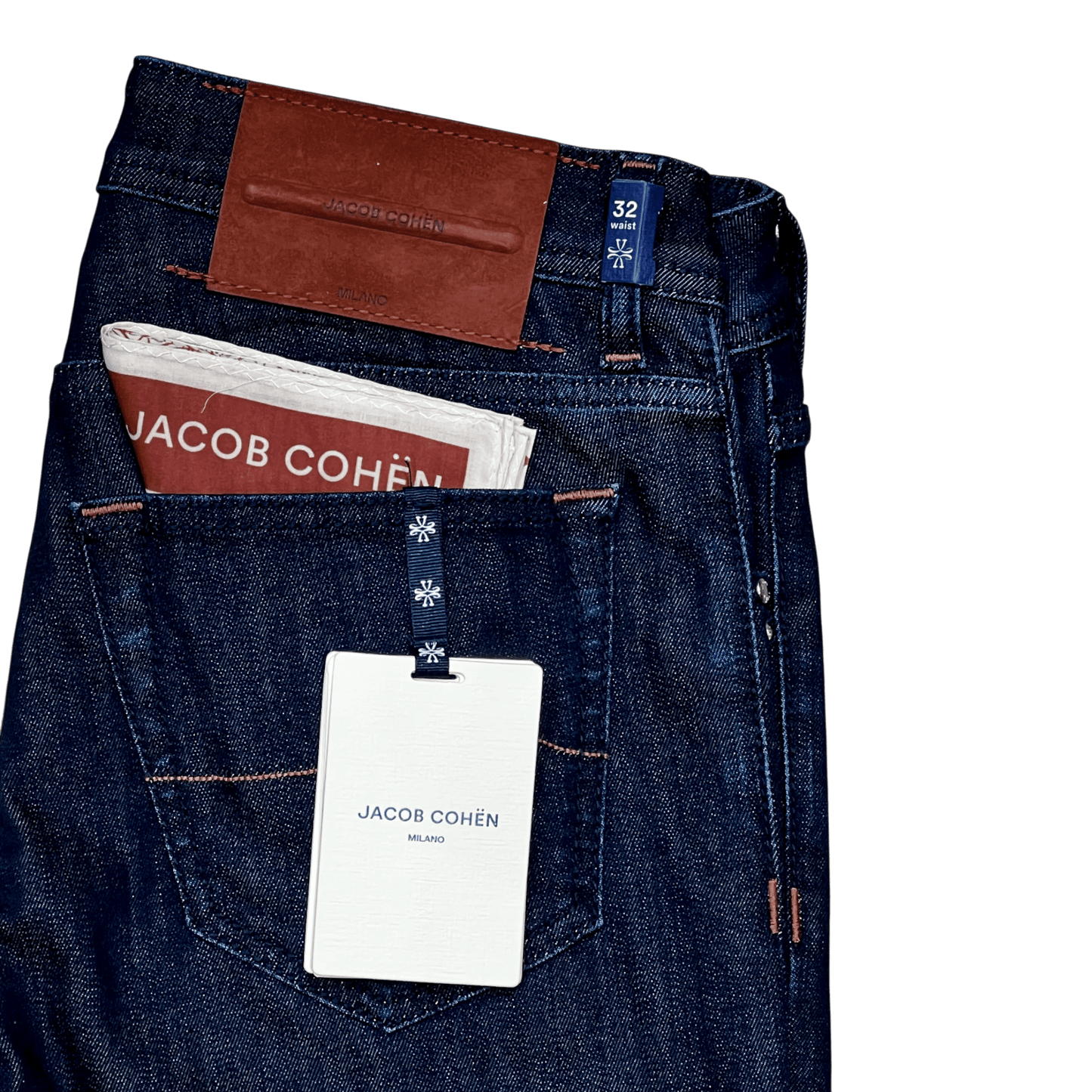 UNIT Hamburg - Jacob Cohën, Nick Slim, rostrotes label, navy - Jacob Cohën