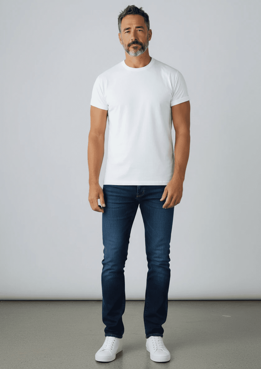 UNIT Hamburg - Jacob Cohën, Scott, light blue denim, pale green Label - Jacob Cohën