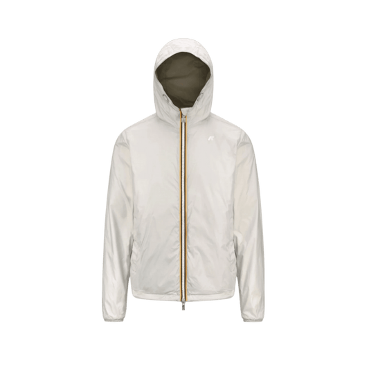 UNIT Hamburg - K‑Way Jake Plus.2 Reversible Jacke – Grün/Beige - K - WAY