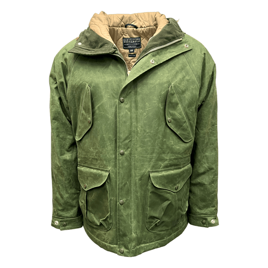 UNIT Hamburg - Manifattura Ceccarelli, Fisherman Parka – gewachste grüne Jacke aus Italien - Ceccarelli