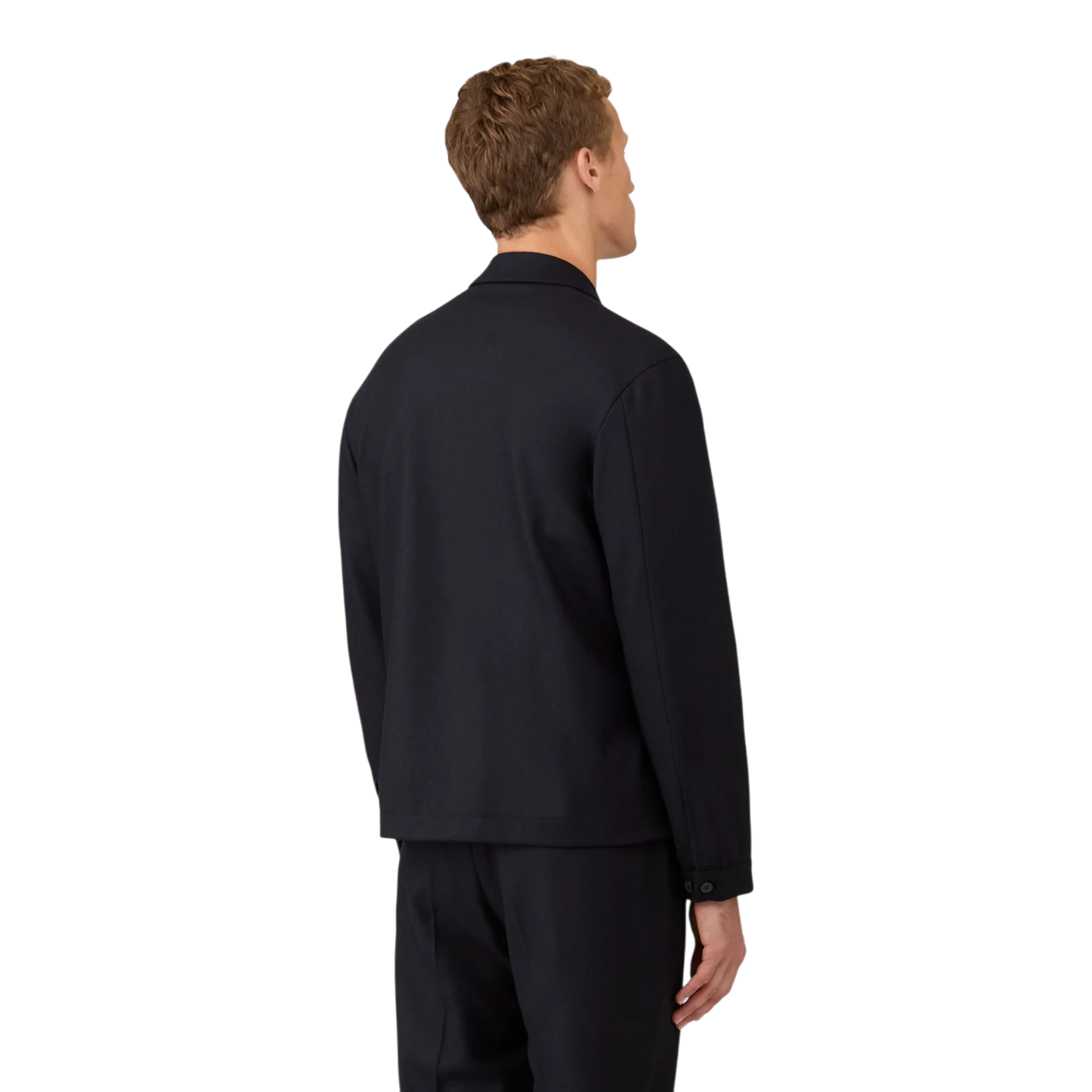 Sunspel MJAC7200 Boiled Wool Zip Harrington Jacket