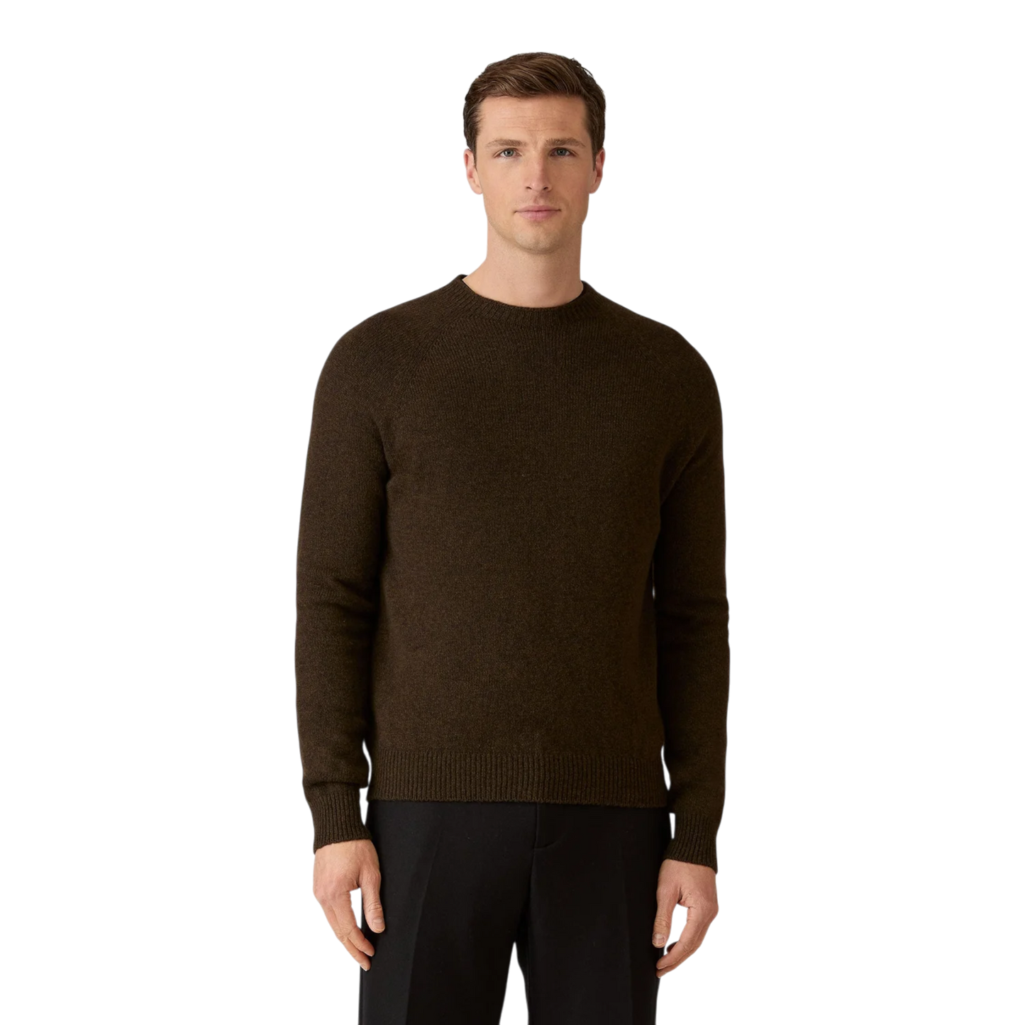 Sunspel MJUM8066 Lambswool Crew Neck