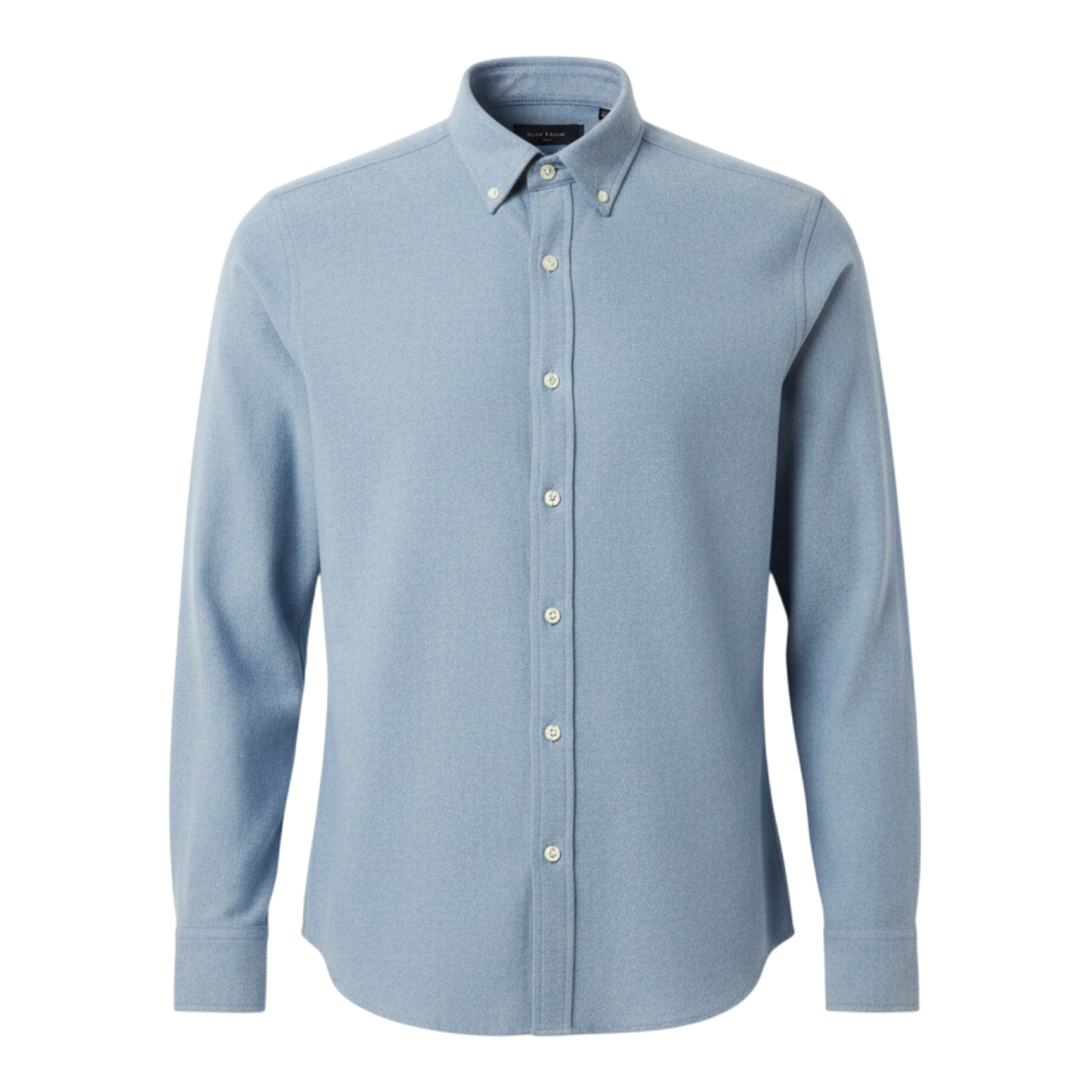 Sunspel Flanellhemd aus Baumwolle mit Button-Down, bleu