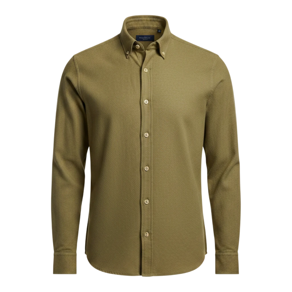 Chemise en flanelle de coton brossé Sunspel MSHT2131