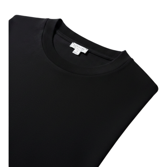 Sunspel schweres Supima T-Shirt Relaxed Fit, dark navy